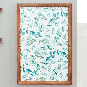 Framed leaf art print